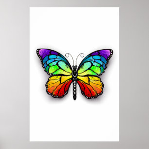 Poster Borboleta arco-íris Monarca