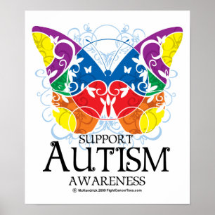 Poster Borboleta Autismo