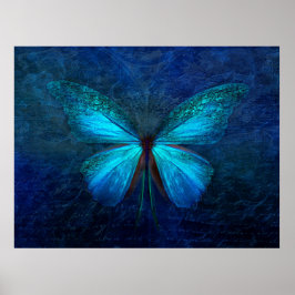Poster Borboleta Azul