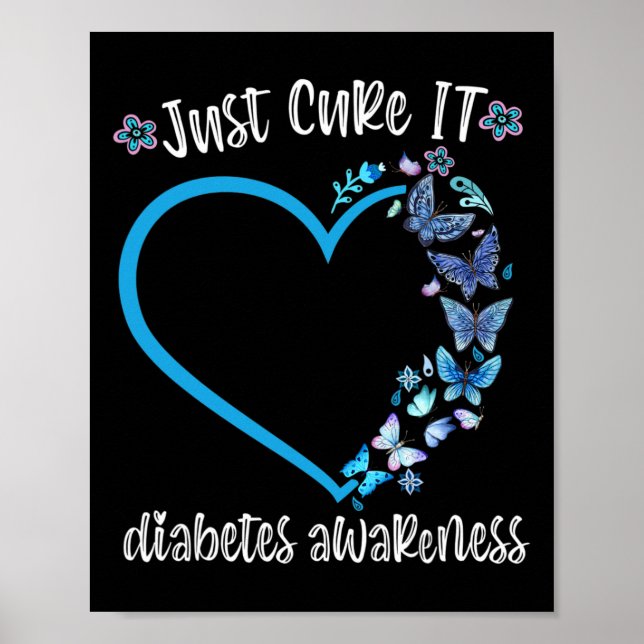 Poster Borboleta Azul Apenas Curta A Guerra do Diabetes d (Frente)