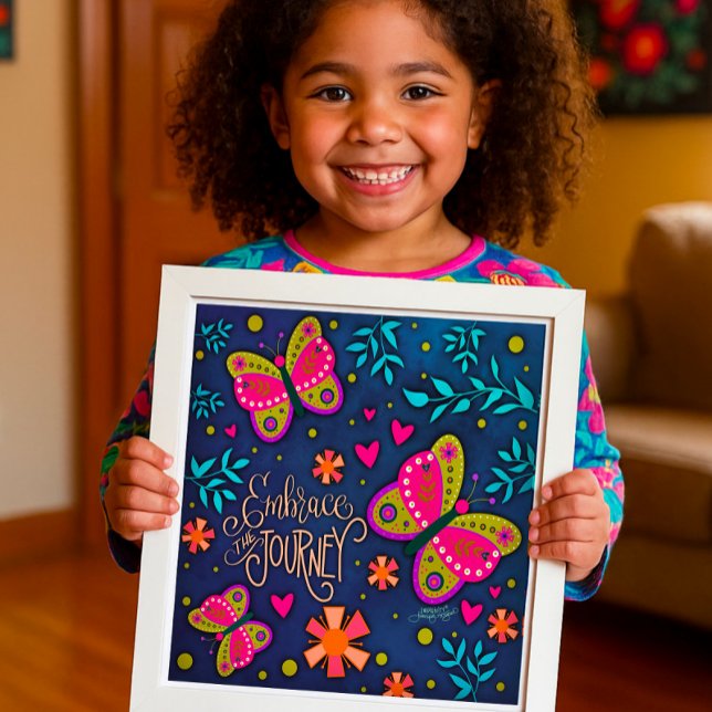 Poster Borboleta bonito Abraça a Independência de Viagem (Criador carregado)