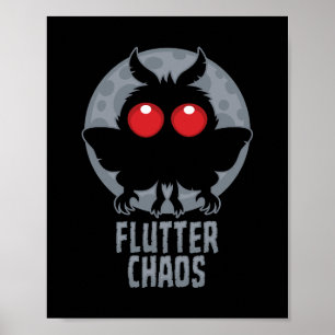 Poster Borboleta Caótica Lenda Críptica do Homem-Mariposa