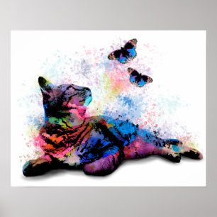 Poster Borboleta Cat 614
