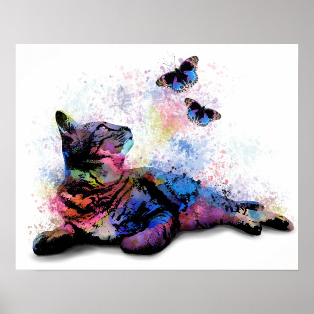 Poster Borboleta Cat 614 (Frente)