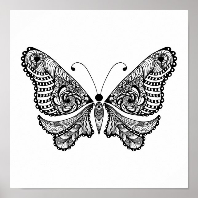 Pôster Borboleta de Estilo 2 (Frente)