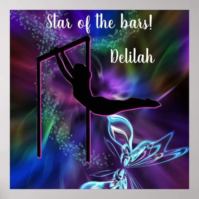 Poster Borboleta de ginástica Estrela dos Bares Personali (Frente)