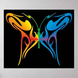 Poster Borboleta de Gradated