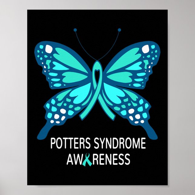 Poster Borboleta de Sensibilização para a Síndrome de Pot (Frente)