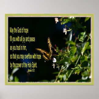 Poster Borboleta em floricultura romana 15:13