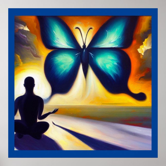Poster Borboleta-Espírito-Animal 3 (Frente)