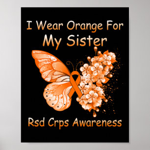 Poster Borboleta Eu Uso Laranja Para Minha Irmã Rsd Crps