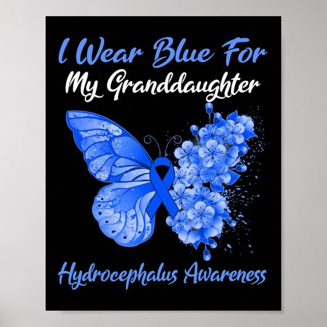 Poster Borboleta Eu Visto Azul Para Minha Neta Hidroce (Frente)