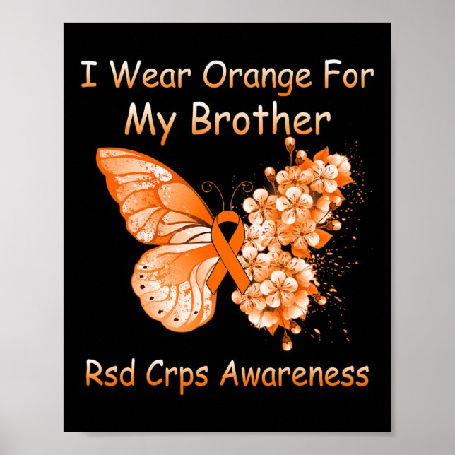 Poster Borboleta Eu Visto Laranja Para Meu Irmão Rsd Crps (Frente)