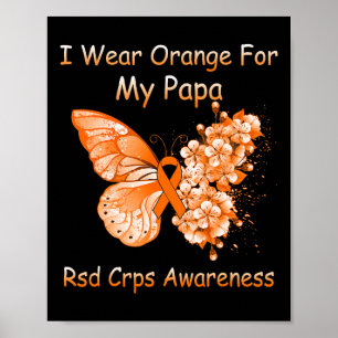 Poster Borboleta Eu Visto Laranja Para Meu Papa RSD CRPS
