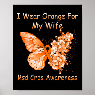 Poster Borboleta Eu Visto Laranja Para Minha Esposa RSD C