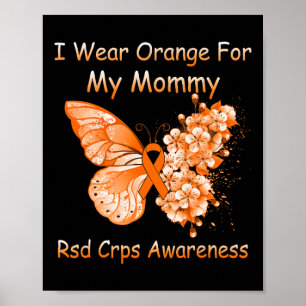 Poster Borboleta Eu Visto Laranja Para Minha Mamãe Rsd Cr