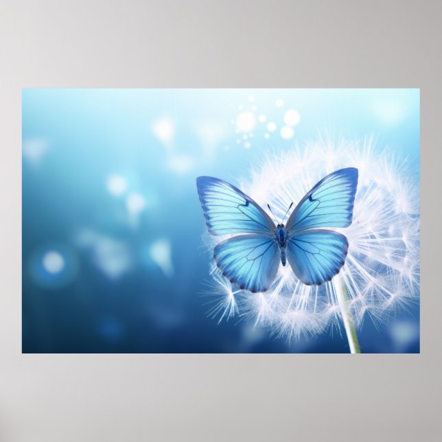 Poster Borboleta Floresta Natureza Serena Tranquil (Frente)