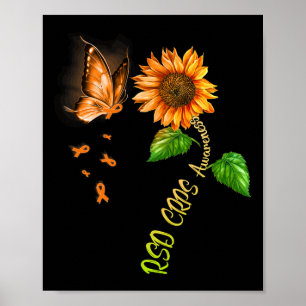 Poster Borboleta Girassol RSD Sensibilização CRPS