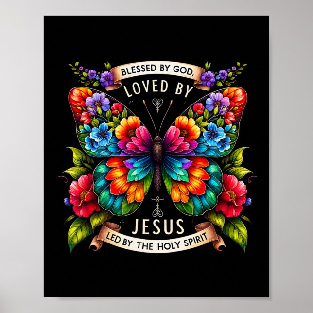 Poster Borboleta Jesus Amou  (Frente)