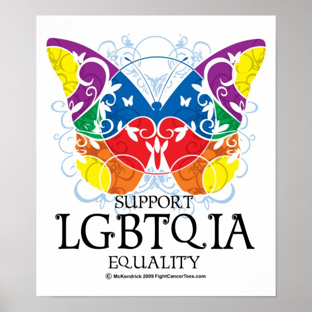 Pôster Borboleta LGBTQIA (Frente)