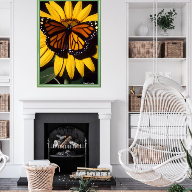 Poster Borboleta Monarca (Criador carregado)