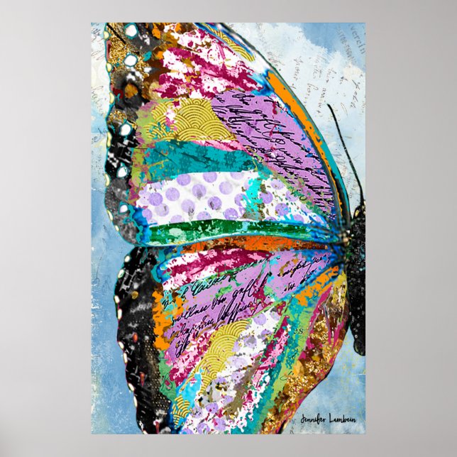 Poster Borboleta nascente (Frente)