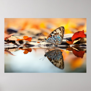 Poster Borboleta Natureza Serena Tranquil