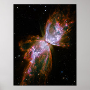 Pôster Borboleta / Nebulosa Inseto (Telescópio Hubble)