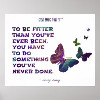 Pôster Borboleta para Malhações e saúde Fractal 005