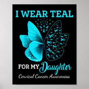 Poster Borboleta Para Minha Filha Suporte A Cancer Cervos