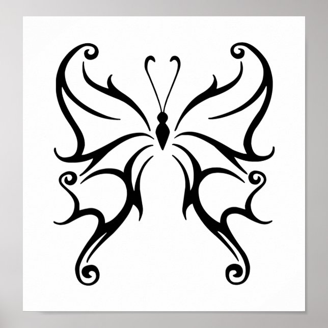 Pôster Borboleta Preta (Frente)