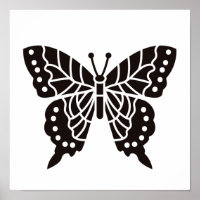 Borboleta Preta e Branca