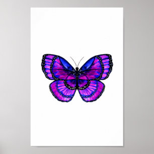 Poster Borboleta Roxa