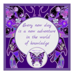 Pôster borboleta roxa