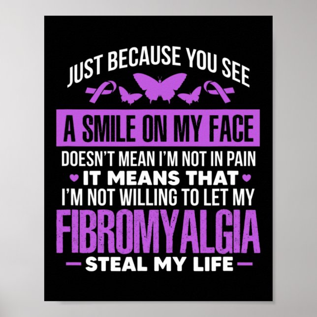Poster Borboleta Roxo Fibro Guerreiro (Frente)