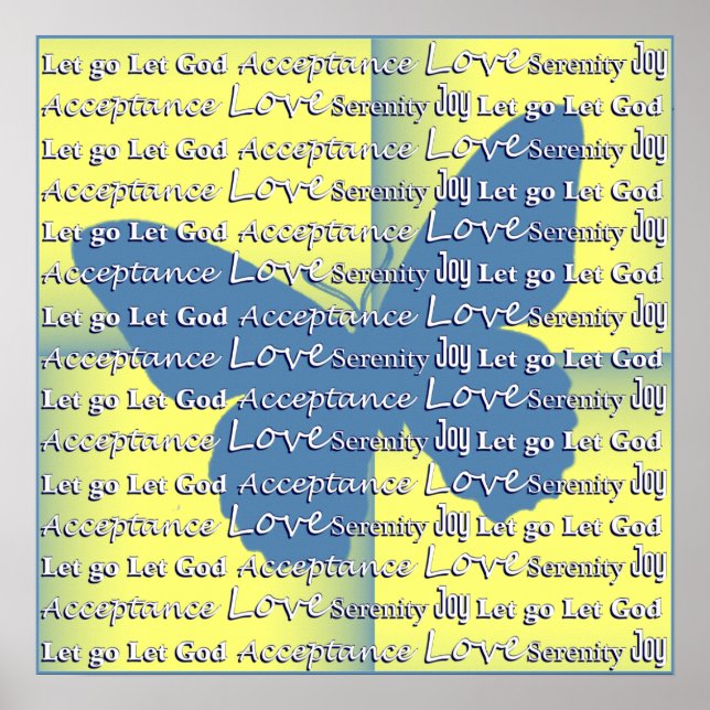 Pôster Borboleta Slogan (Frente)