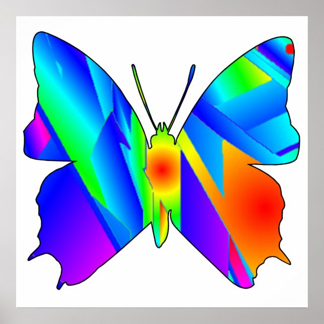 Poster Borboleta Sunset (Frente)