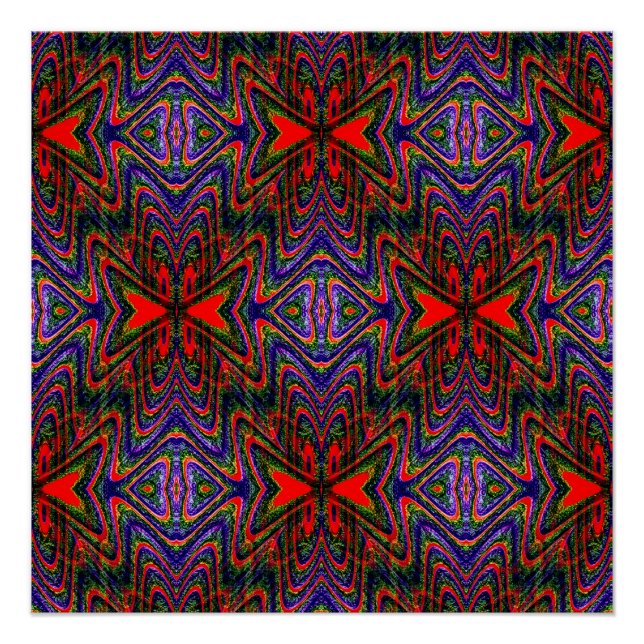 Pôster Borboleta Tiki... (Frente)