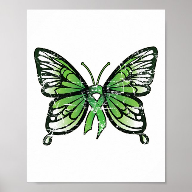 Poster Borboleta Verde de Sensibilização para a Saúde (Frente)