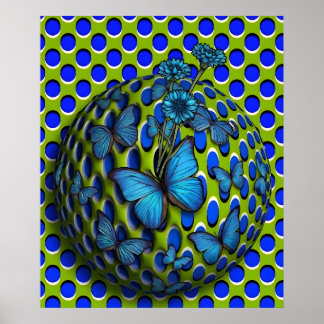 Poster Borboletas