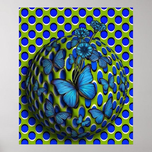 Poster Borboletas (Frente)