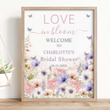 Borboletas de Flor Silvestre Roxa Rosa Amor em Flo