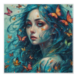 Pôster Borboletas e Blues Série 1