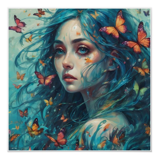 Pôster Borboletas e Blues Série 1 (Frente)