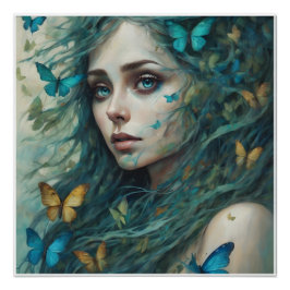 Pôster Borboletas e Blues Série 2