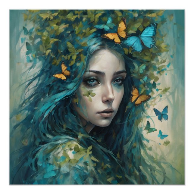 Pôster Borboletas e Blues Série 3 (Frente)