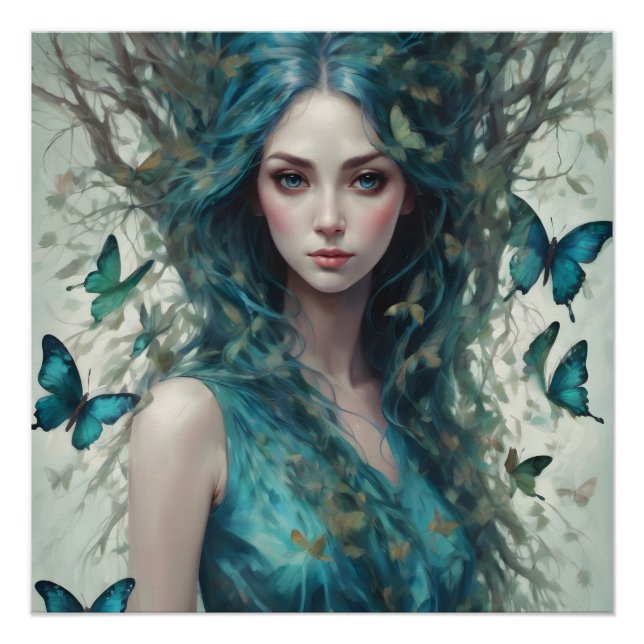 Pôster Borboletas e Blues Série 4 (Frente)