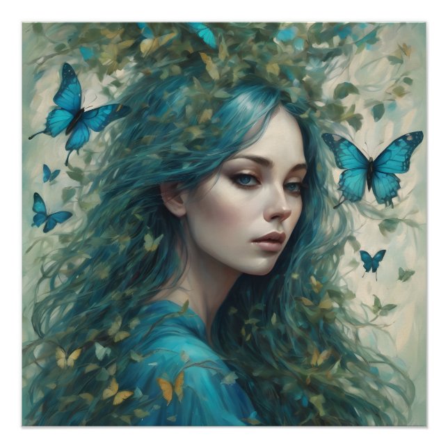 Pôster Borboletas e Blues Série 5 (Frente)