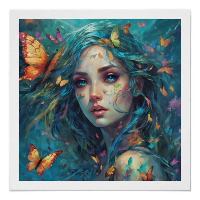 Pôster Borboletas e Blues Série 6 (Frente)