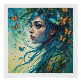 Pôster Borboletas e Blues Série 7